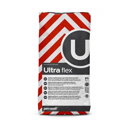 PETROCOLL ΚΟΛΛΑ ΠΛΑΚΙΔΙΩΝ 25 ΚΙΛΑ ΛΕYΚΗ ULTRA FLEX C2TE S1 