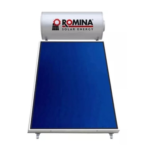 ROMINA Ηλιακός Θερμοσίφωνας 120 λίτρων Glass Διπλής Ενέργειας με 1.5τ.μ. Συλλέκτη Εως 24 Ατοκες Δόσεις