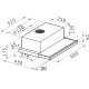 Pyramis Essential Slim Turbo Συρόμενος Απορροφητήρας 60cm Inox  