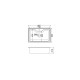 Pyramis Inset 1B Ένθετος Νεροχύτης Inox Σατινέ 101050601 Μ80xΠ50cm Ασημί