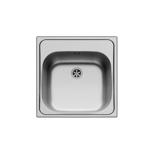 Pyramis Inset 1B  Ένθετος Νεροχύτης Inox Σατινέ 101036301 Μ50xΠ50cm Ασημί