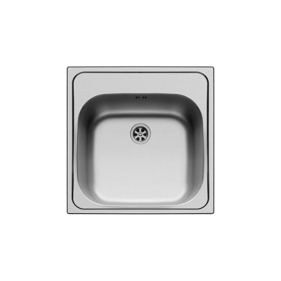 Pyramis Inset 1B  Ένθετος Νεροχύτης Inox Σατινέ 101036301 Μ50xΠ50cm Ασημί