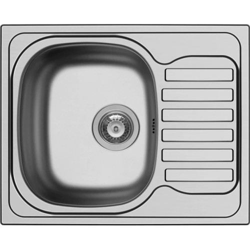 Pyramis Derby 1B 1D Ένθετος Νεροχύτης Inox Σατινέ 100192801 Μ62xΠ50cm Ασημί
