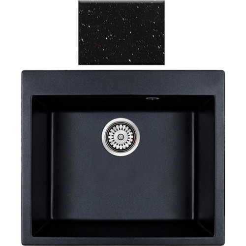 Sanitec Harmony 331 Ένθετος Νεροχύτης 60x50cm Metallic Space
