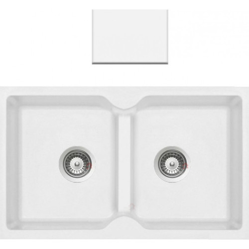 Sanitec Classic 340 Ένθετος Νεροχύτης 78x50cm White