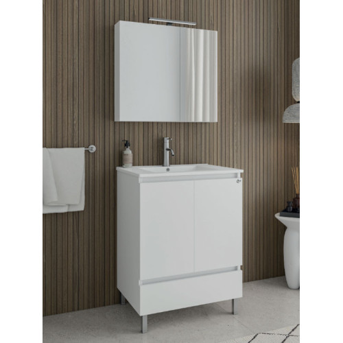 Drop Delta 60 White 5FDL060WH Έπιπλο Μπάνιου Λευκό