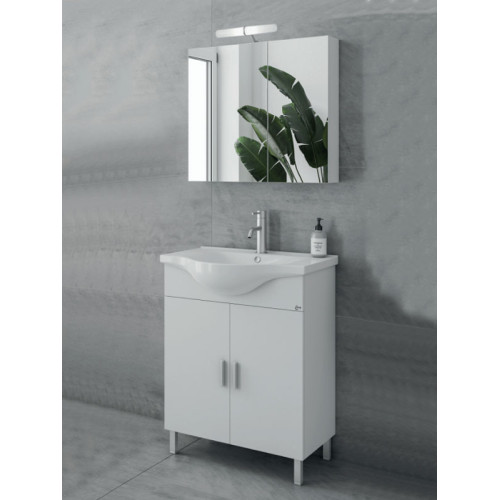 Drop Luna 65 White 5FLU065WH Έπιπλο Μπάνιου Λευκό