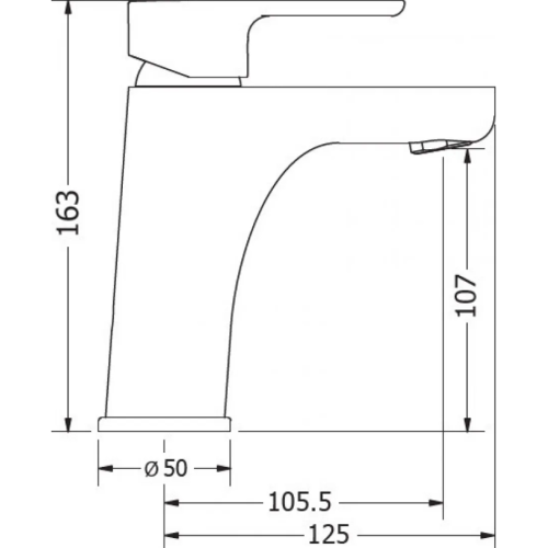 Viospiral Modea Drop Black Matt 00-08501/1B Αναμεικτική Μπαταρία Νιπτήρα Πλήρες Σετ Black Matt 
