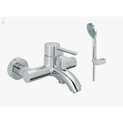 Viospiral Modea Etna Chrome 00-07002 Αναμεικτική Μπαταρία Λουτρού Πλήρες Σετ Χρωμέ 