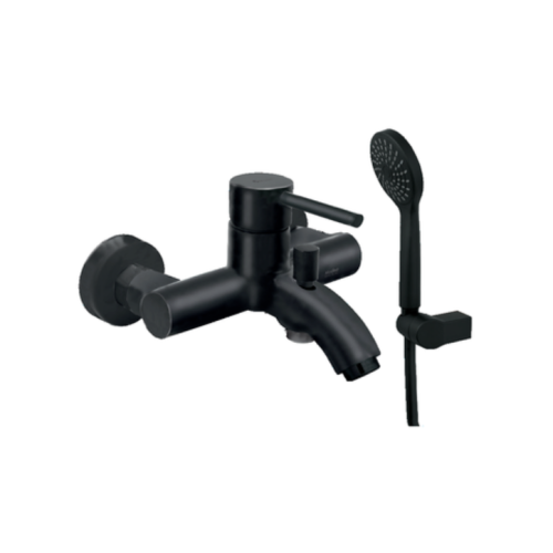Viospiral Modea Etna Black Matt 00-07002/B Αναμεικτική Μπαταρία Λουτρού Πλήρες Σετ Black Matt 