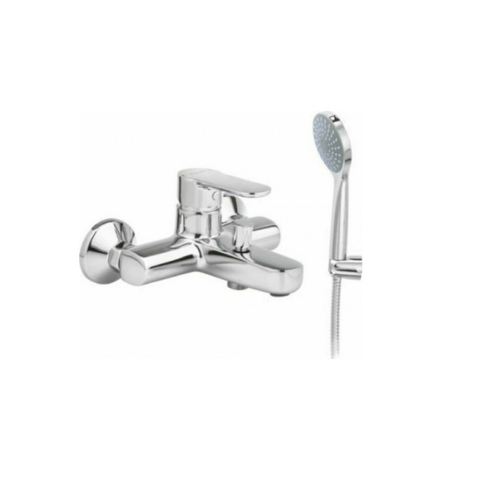 Viospiral Modea Drop Chrome 00-08502 Αναμεικτική Μπαταρία Λουτρού Πλήρες Σετ Χρωμέ 