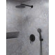 Viospiral Modea Etna Minimal 00-08700/B Ντουζιέρα Εντοιχισμού Πλήρες Σετ Black Matt