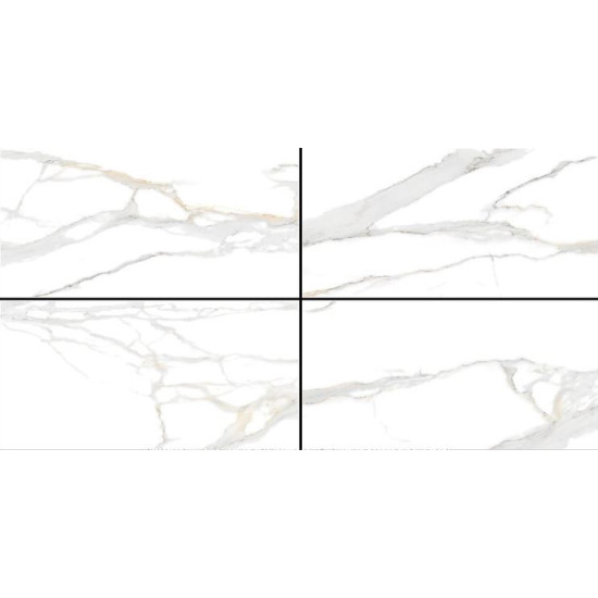 Swan Satvario 60x120 Πλακάκι Δαπέδου Εσωτερικού  Χώρου  Rettificato Πορσελανάτο  Λευκό