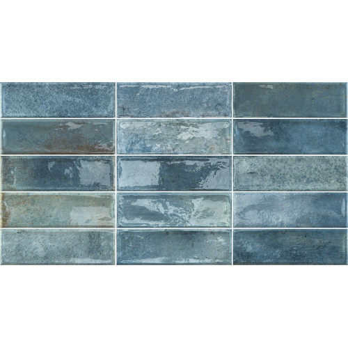ARTLINE Blue Glossy 31.6X60 cm Πλακάκι Τοίχου / Κουζίνας Μπλέ