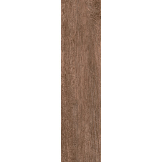 Barkwood Walnut Πλακάκι Δαπέδου Εσωτερικού Χώρου Τύπου Ξύλου Πορσελανάτο Ματ 15x60 cm Καφέ