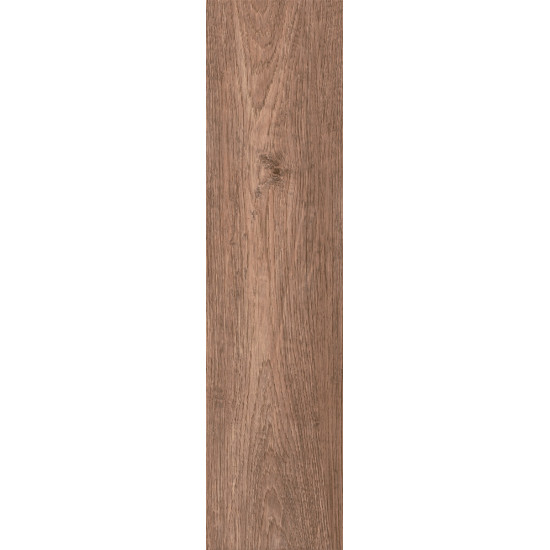 Barkwood Walnut Πλακάκι Δαπέδου Εσωτερικού Χώρου Τύπου Ξύλου Πορσελανάτο Ματ 15x60 cm Καφέ
