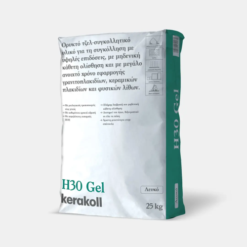 Κόλλα H30 GEL Kerakoll λευκή κατηγορίας C2TE για εσωτερικό και εξωτερικό χώρο
